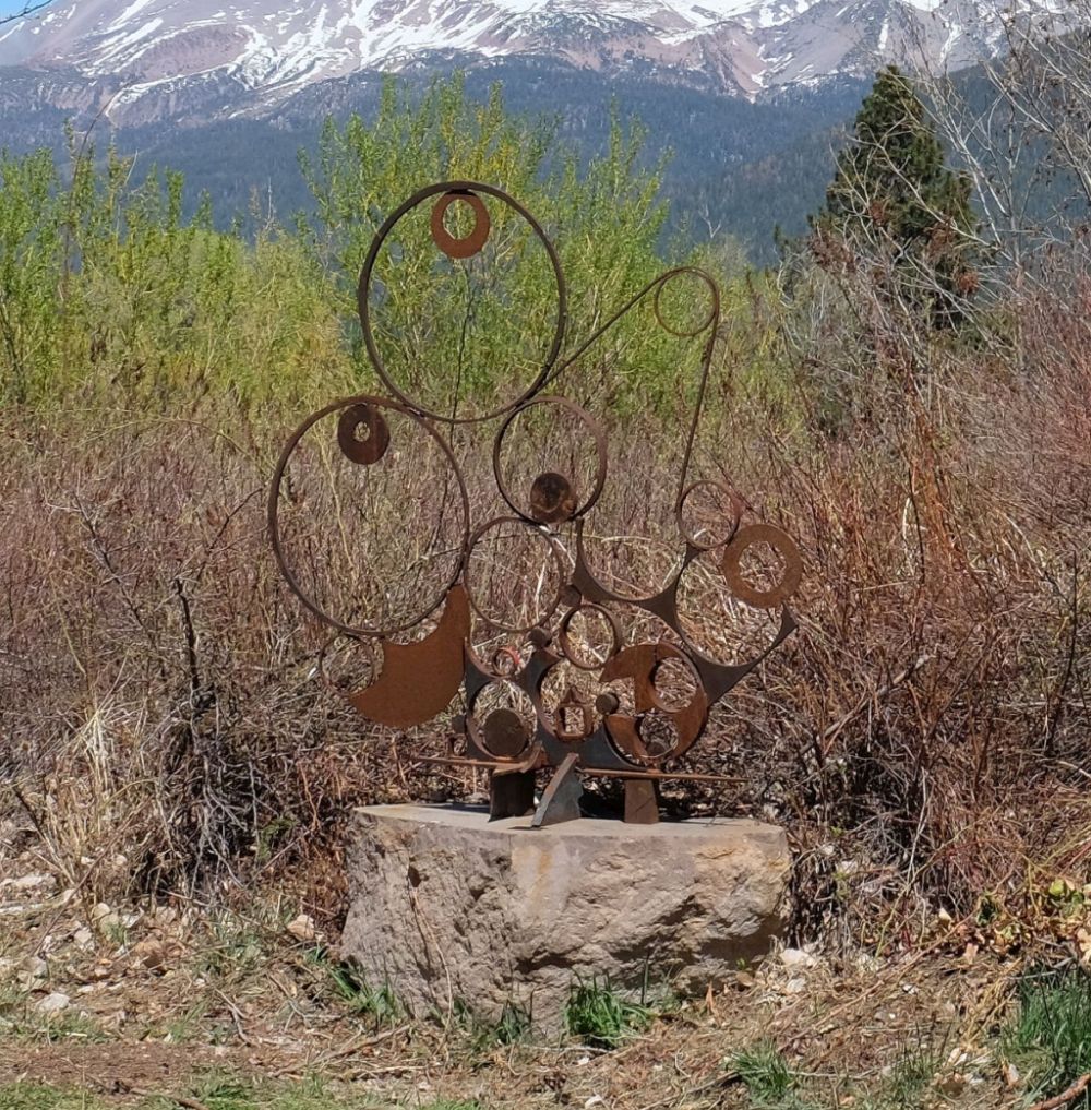 photo of metal art work